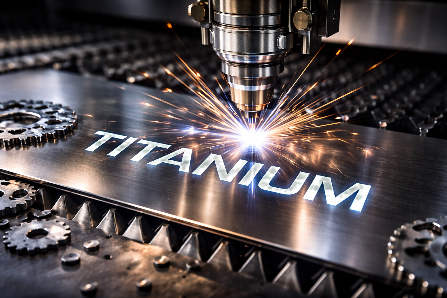 برش لیزر تیتانیوم