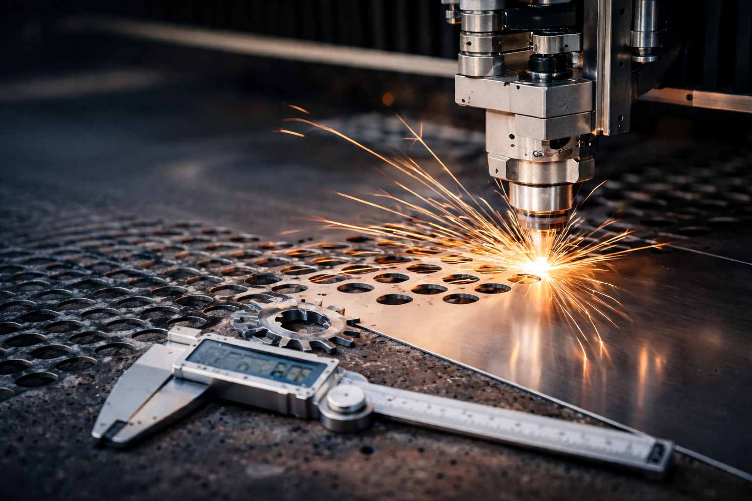 دقت برش لیزر فلزات چقدر است و به چه عواملی بستگی دارد؟