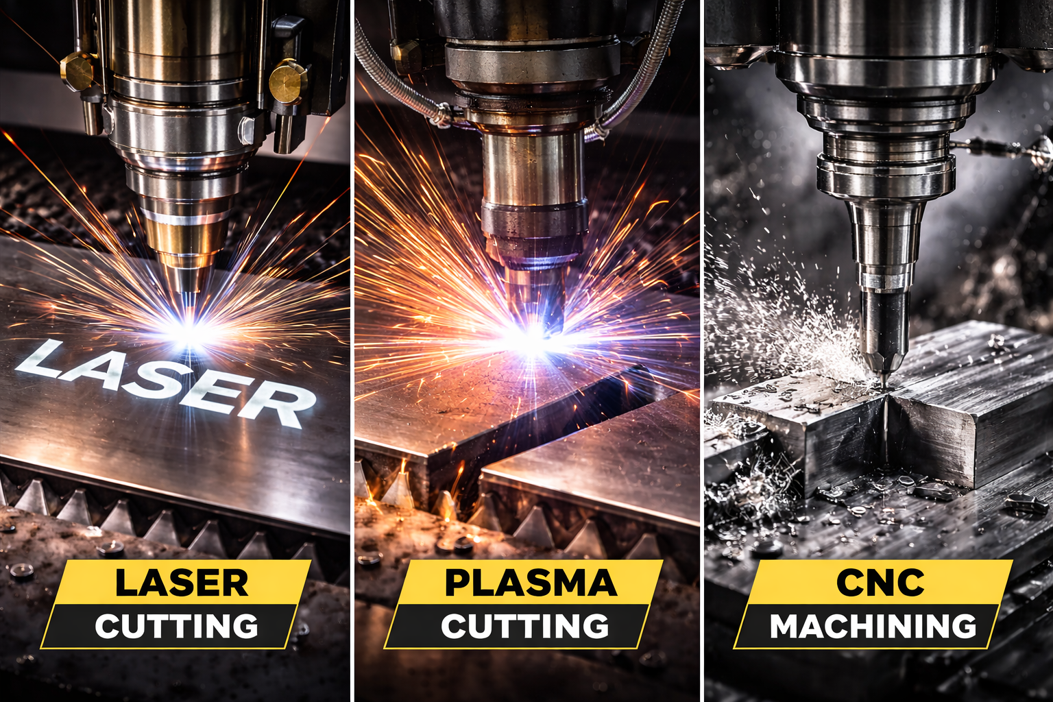 مقایسه برش لیزر با برش پلاسما و CNC | کدام بهتر است؟